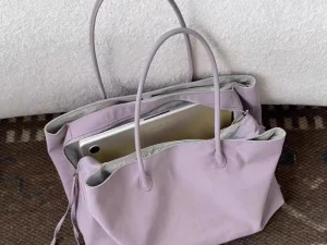 Nylon Women's Commuter Tote Bag Minimalist Large-capacity Tote Bag Ladies Multi-layer Waterproof Computer Shoulder Nylon Handbag