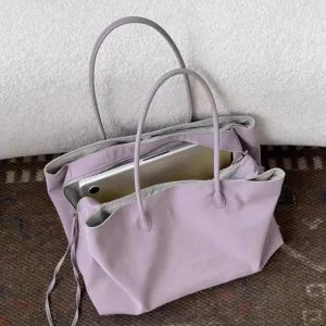 Nylon Women's Commuter Tote Bag Minimalist Large-capacity Tote Bag Ladies Multi-layer Waterproof Computer Shoulder Nylon Handbag