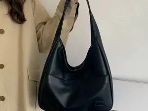 Large Capacity Tote Bag Women's New Trendy Shoulder Bag Simple and Versatile Commuter Bag Fashion Trendy Student Classroom Bag